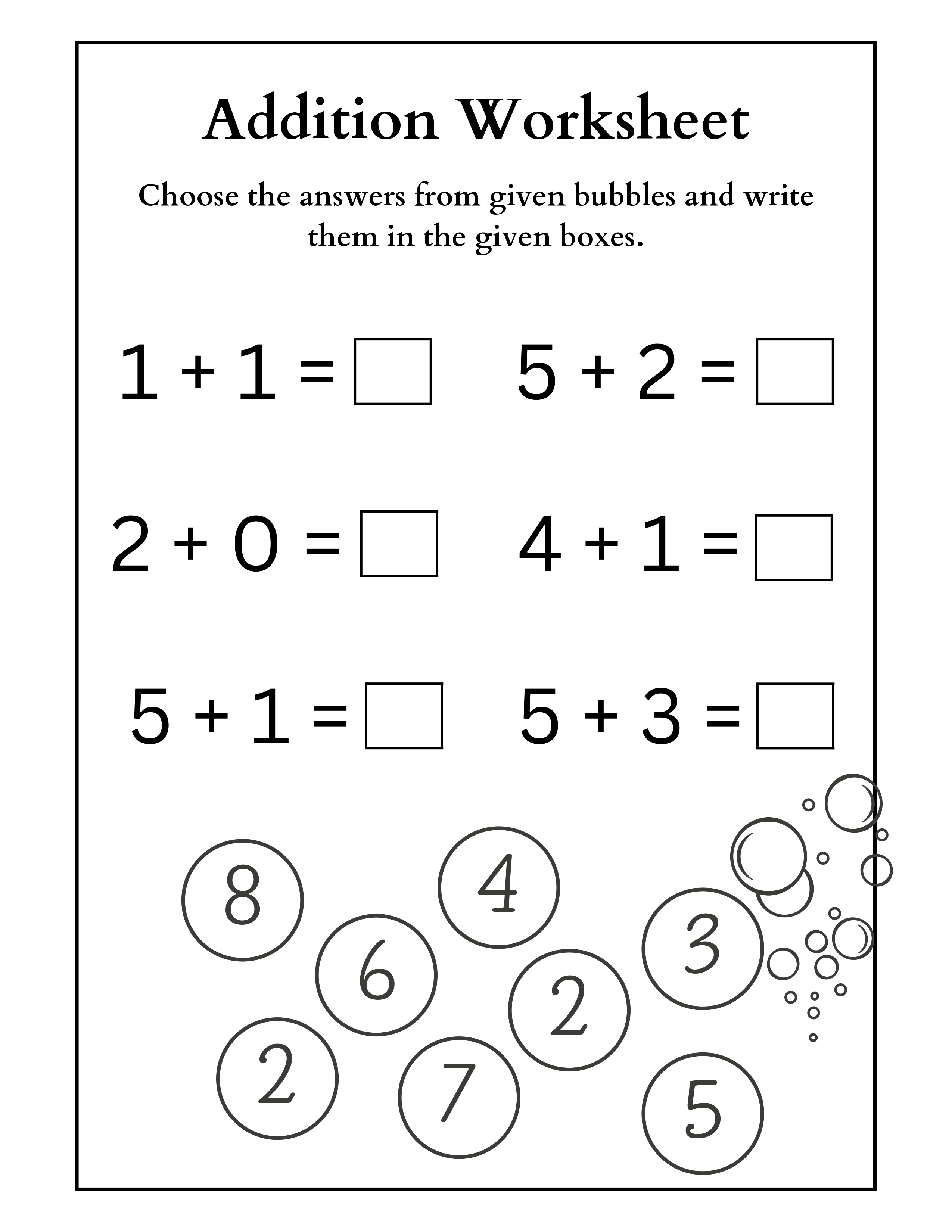 Math Counting Worksheet