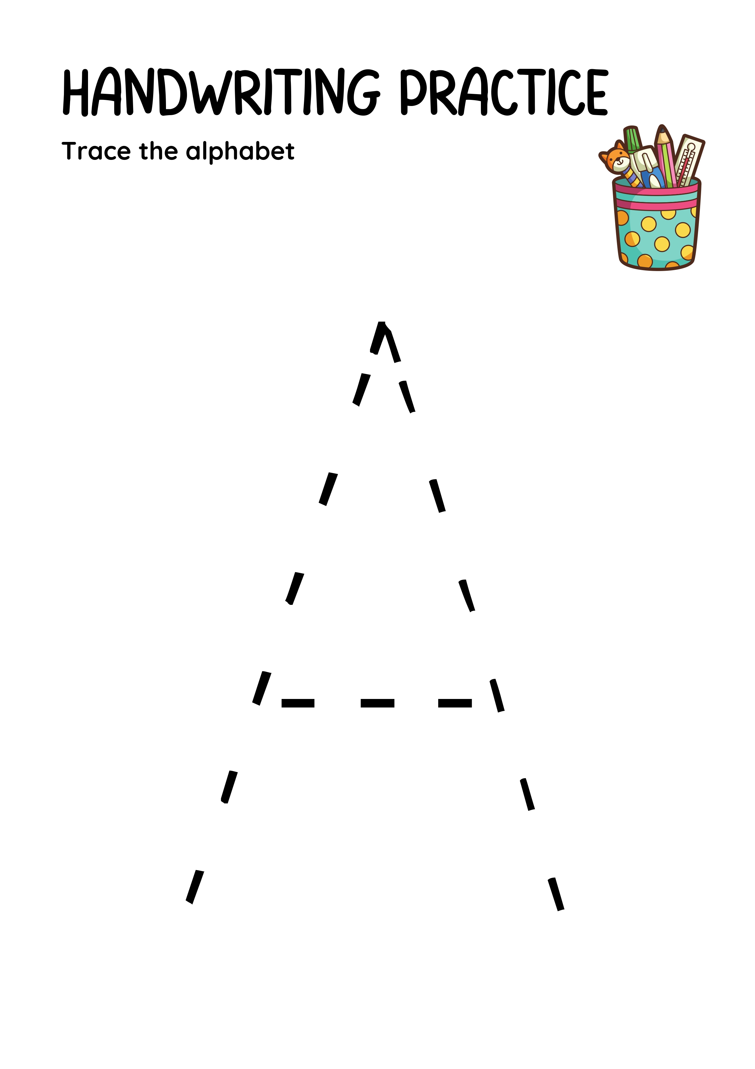 Alphabet Tracing Worksheet