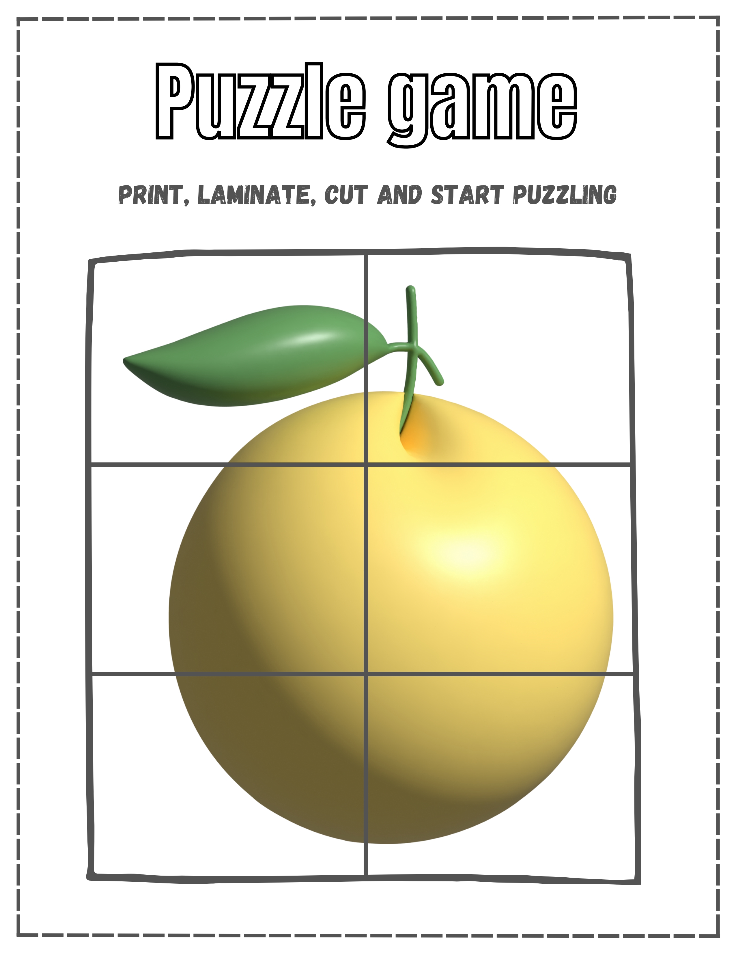 Shapes & Puzzles Worksheet